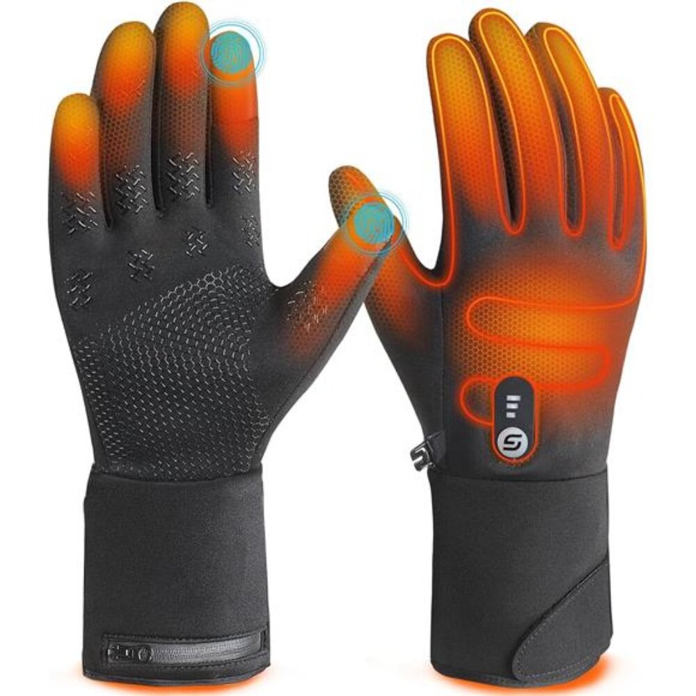 New Heated Gloves for Men Women HG02,7.4V 3000mAh Rechargeable Battery